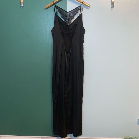 ModCloth Black Slip Dress Size Large - Picture 5 of 6